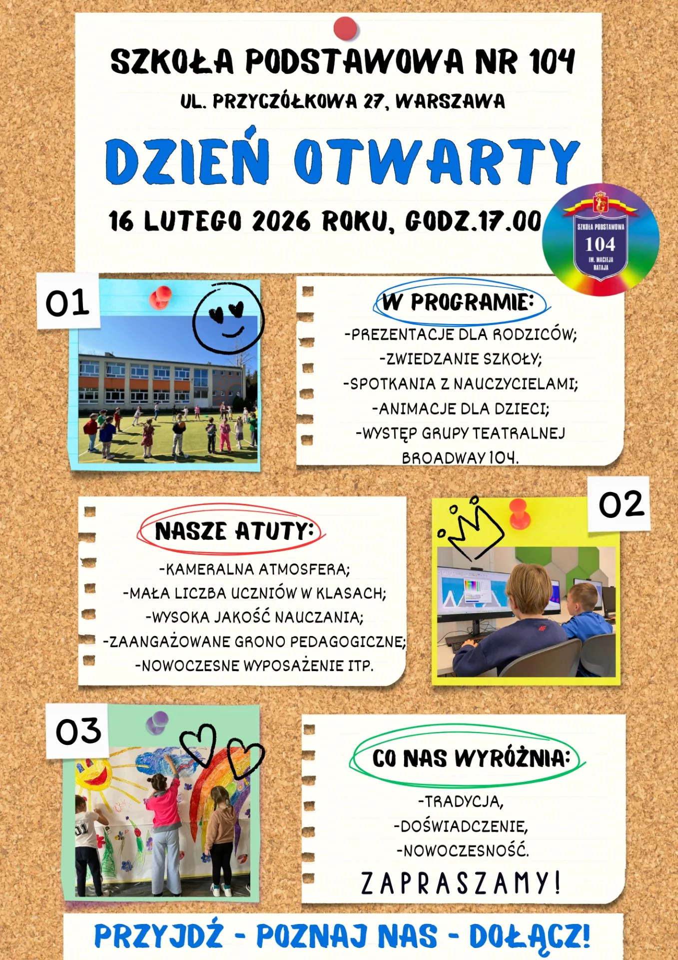 DZIEŃ OTWARTY W SP104 - zdjecie 1